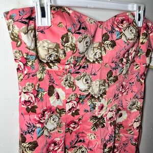 BRAND NEW Lizard Thicket Floral Strapless Dress